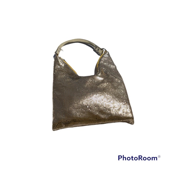 Gold metal mesh, shoulder bag - Picture 3 of 8